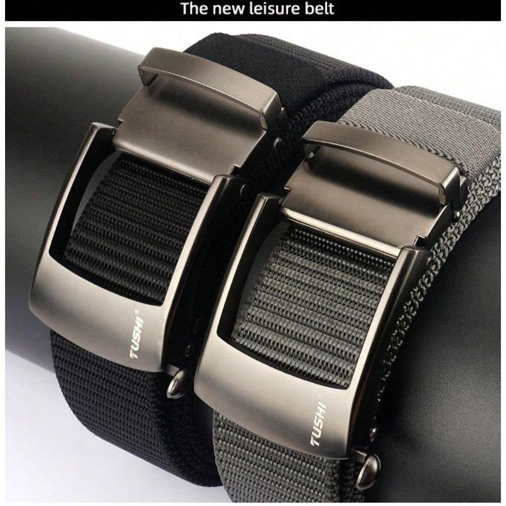 Toothless Automatic Buckle Belt Men's Casual Belt Breathable Versatile Jeans Belt