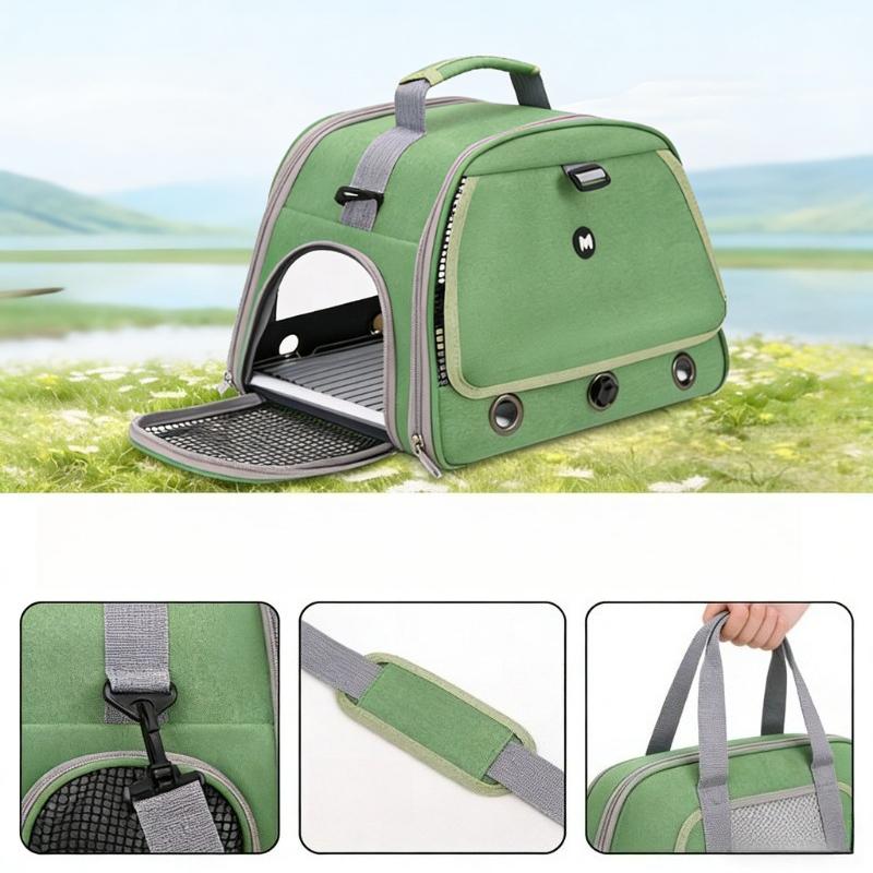 Portable Parrot Bag Bird Bag Breathable Bird Cage Porous Handbag with Tray Cup-eating Birdcage Bird Cage Pet Parrot Carrier Bag