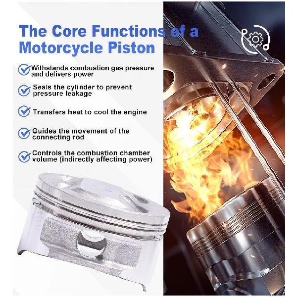 80mm Motorcycle Accessories Engine Piston Rings for Honda ATV TRX300EX A FOURTRAX 300EX 1993-1998 TRX300  TRX 300