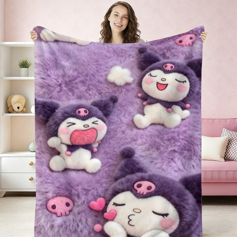 Halloween Pumpkin Christmas Printed Flannel Blanket Soft Cozy Throw Party Home