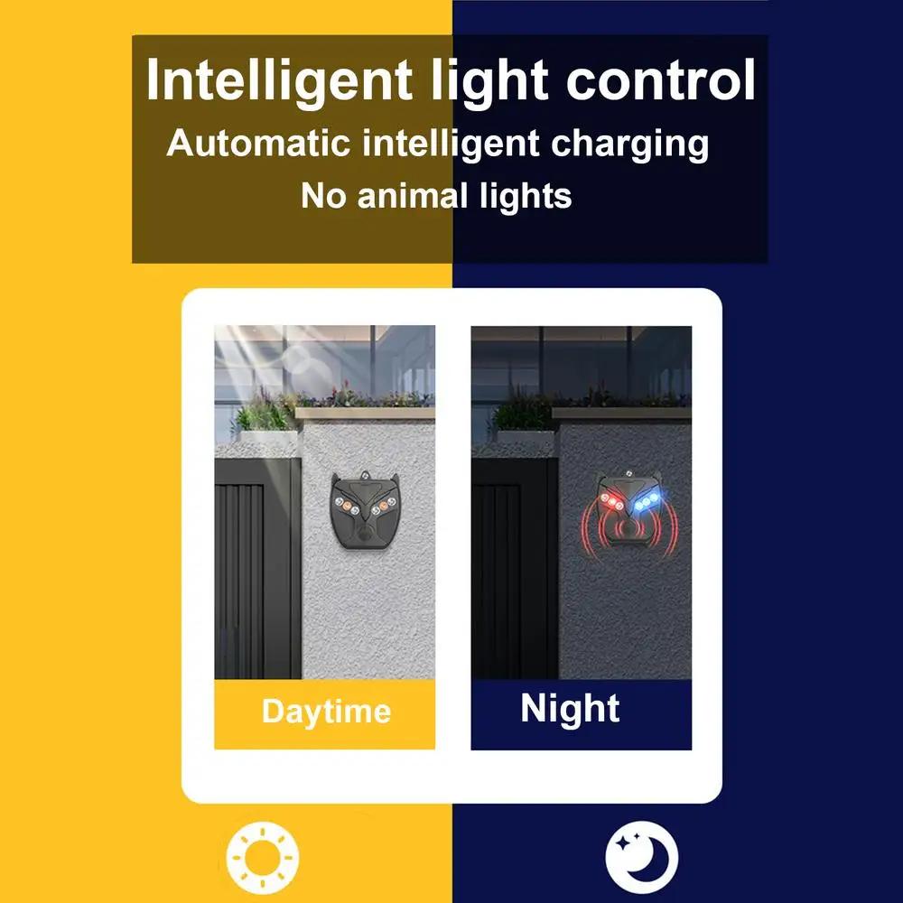 1 BUC repeller solar ultrasonic pentru animale senzor infraroșu potrivit pentru șoareci, păsări, pisici, câini, șerpi, echipament repeller pentru grădină exterioară, fermă