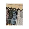 Large Autumn Plus Size Women's Korean Style Striped Layered U-Neck Knitted Vest