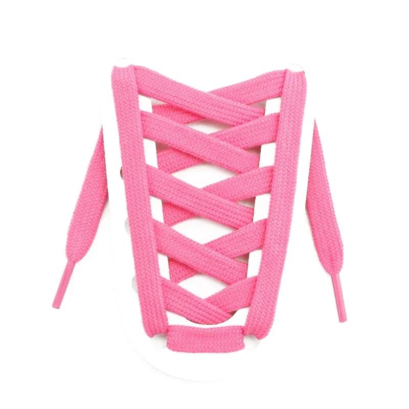Classic Shoelaces for Sneakers Colored Flat 8mm Shoe Laces Skates Sport Shoes Boots Shoelace Accessories for AF1 Woman Man New