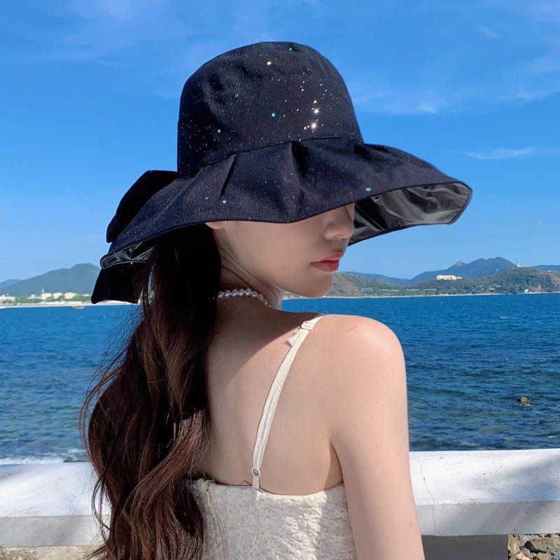 Hut Damen Sommer Neu UV-beständig Fischerhut Koreanische Ausgabe Dayan Mode Strand Reise Sonnenschutz Schirmmütze