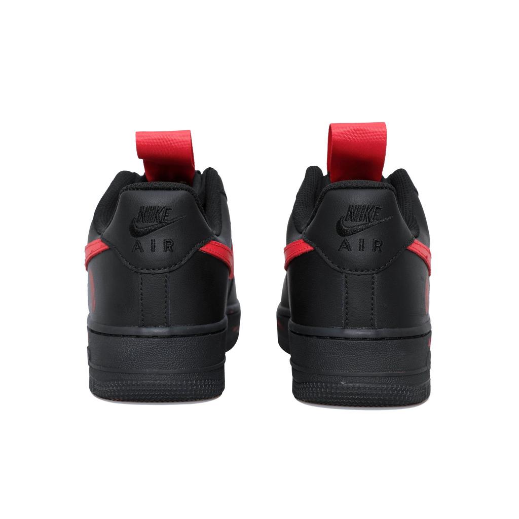 Nike Air Force 1 Crime Scene Slipbestendige Demping Lage Top Skateschoenen Unisex Zwart Rood CW2288-001(Team69-SBOX)