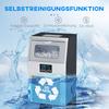 Commercial Ice Cube Maker, LED Lighting, Easy-to-Read Display, with Scoop, Silver