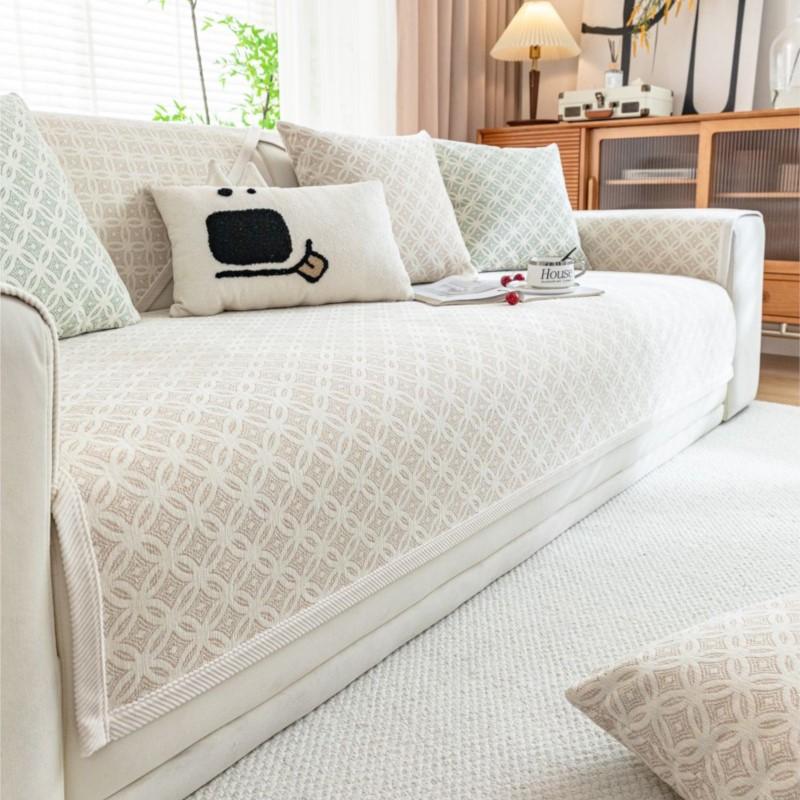Autumn Home Chenille Coin Printed Slipcover Funda Sofa Mat Non-slip Sofa Cushion Couch Sofa Covers Mat