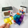 DIY Magnetic Cube Building Blocks 3D Magnet Tile 7Pcs Set Puzzle Speed Cube 54pcs Guide Cards Intelligence Toys For Children
