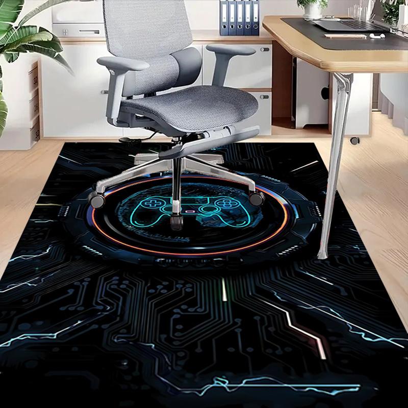 1PC gamepad circuit-board Carpet Office Rug Mat Home Decor Area Carpet Festival Gift Office desk chair carpet Longlasting Material
