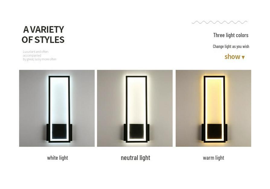Modern LED Wall Lamp: Sleek Design for Bedroom, Living Room, and Hallway