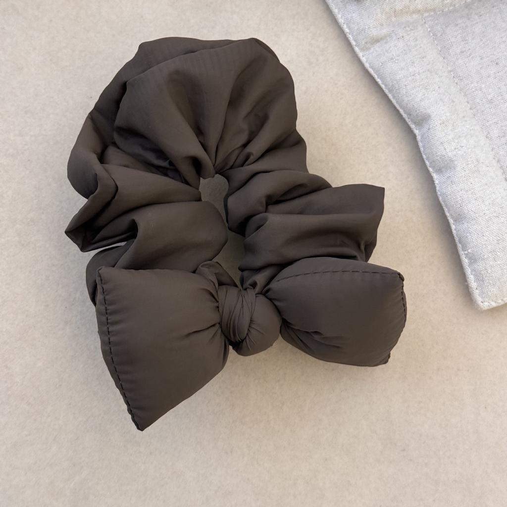 Cotton-filled Bow Hair Tie, Autumn and Winter Large Intestine Circle Headwear, Stylish Hair Tie, Ponytail Hair Tie