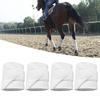4 Rolls White Thicken Fleece Horse Leg Wrap Bandage Boot Protection Support Professional Equestrian