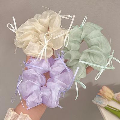 1pc Ballet Style Headband, Bow Mesh Ribbon Headband, Super Fairy Sweet Fresh Temperament Female Headband, Suitable Wearing In All Daily Occasions