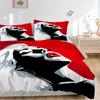 3pcs Glamourous Portrait Duvet Cover Set, 1 Duvet Cover + 1/2 Pillowcases (No Insert), Double Bed Duvet Cover, Bedding Set, Bedding, Seasona