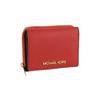 Michael Kors Front Logo Fashion Leather Folding Wallet Mini Women's Red