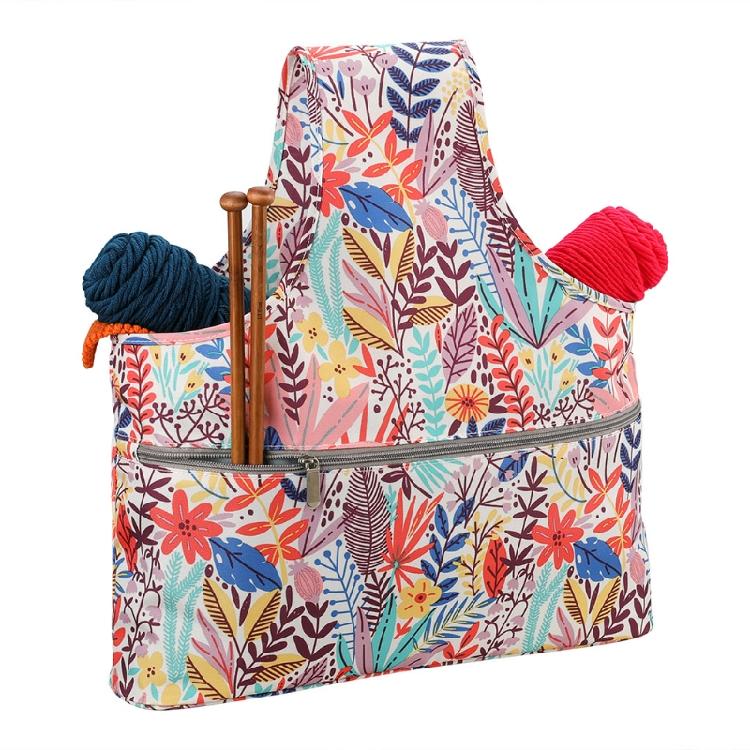 Bolsa de Armazenamento Criativa de Crochê Bolsa Tote para Lãs de Tricô Presente para Mãe Avó