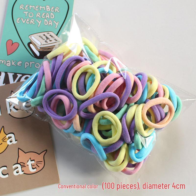 Korean Style High Elasticity Hair Ties - Gentle, No-Damage Rubber Bands for Women