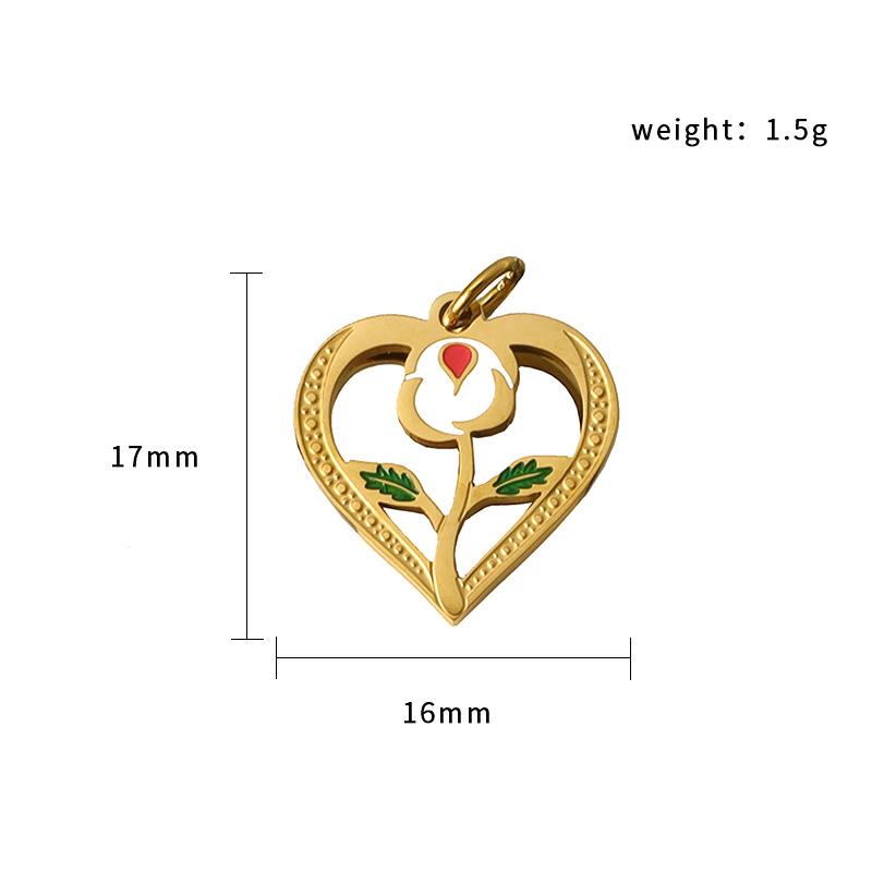 Halloween Ghost Pumpkin Spider Pendant 18K Gold Plated Stainless Steel Jewelry Diy Accessories