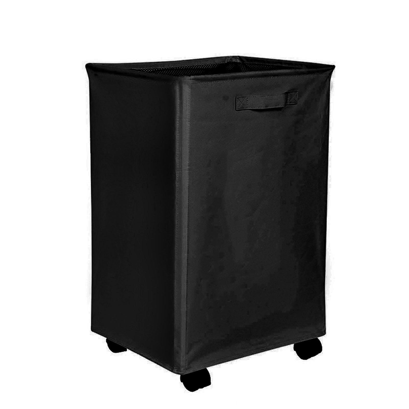 Большая прямоугольная корзина для белья с роликами для грязной одежды для дома в прачечной 4669₽