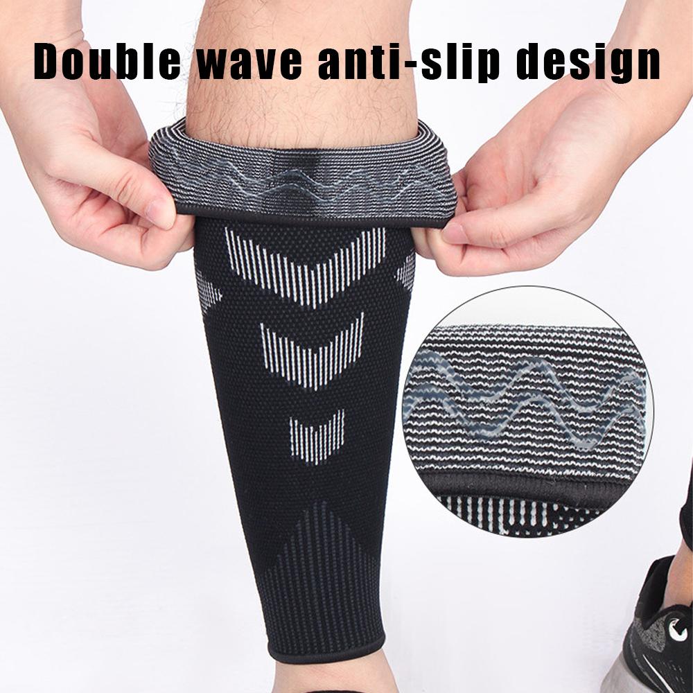 Bracetop 1 Pair Sports Calf Compression Sleeves For Runners Shin Splint Varicose Vein Pain Relief