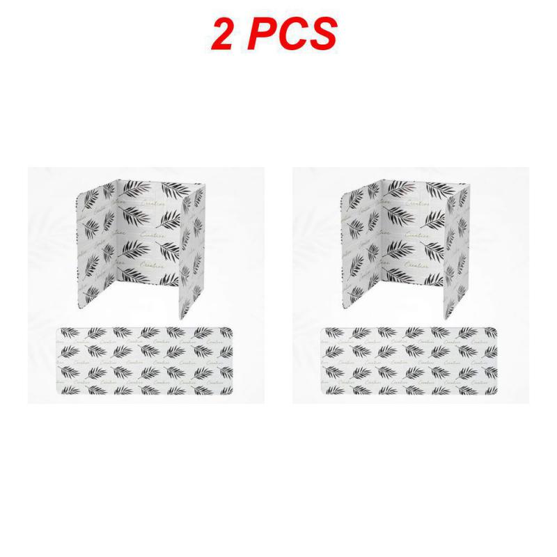 1/2/4PCS Aluminum Foil Kitchen Cooking Oil Splash Guard Gas Stove Heat Burn Proof Board Splatter Protection Screen Cover Anti