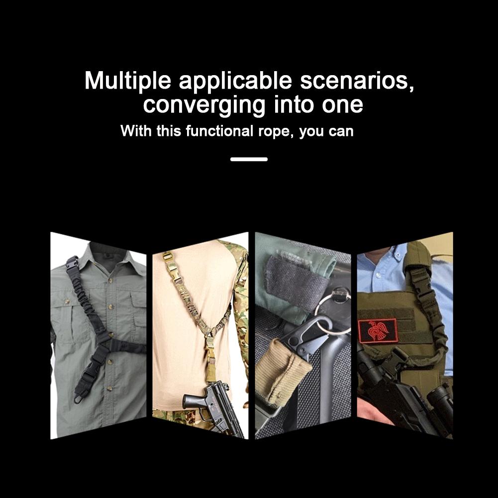 Outdoor Single Point Gun Sling Nylon Schultergurt Gewehr Seil Gürtel mit Metallschnalle taktische Ausrüstung