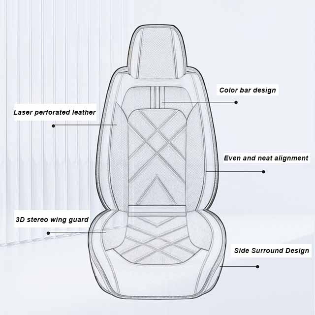 Full Set Car Seat Covers Are Available for All Seasons, Suitable for Most 5-seat Cars/SUVs/trucks/vans