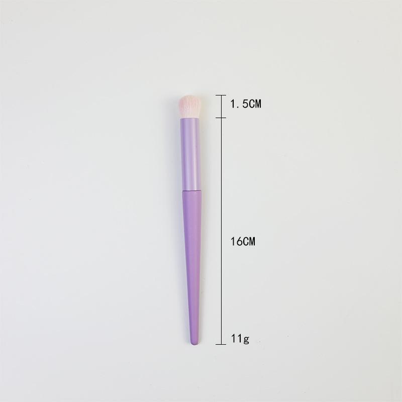 Small Purple Potato 11-Piece Makeup Brush Set: Includes Loose Powder and Eye Shadow Brushes - Beauty Tools Collection