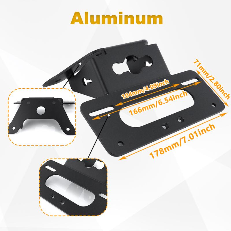 Fit For SUZUKI SV650 2017-2026 SV650X SV650 ABS License Plate Holder Fender Eliminator Rear Tail Tidy Registration Plate Kit