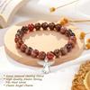 Regalo di Condoglianze per la Perdita di Cari, Braccialetti in Pietra Naturale Curativa Rodocrosite Regali Commemorativi per il Lutto per Donne/Ragazze