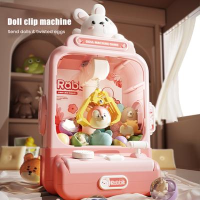 Zabawka dla dzieci Claw Machine Elektryczny automat do sprzedaży na monety z uroczymi lalkami, światłami, dźwiękiem, domową grą zręcznościową na przyjęcie urodzinowe