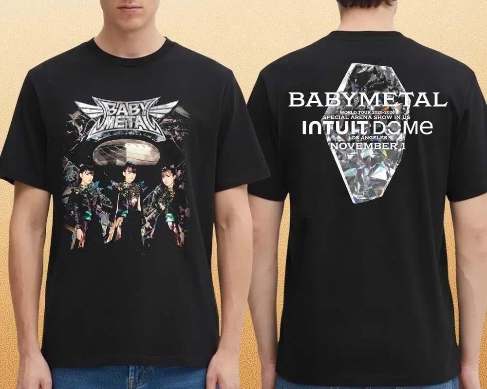 HOT NEW BABYMETAL Exclusive LA World Tour 2026-2026 T-Shirt Cotton Full Size XL