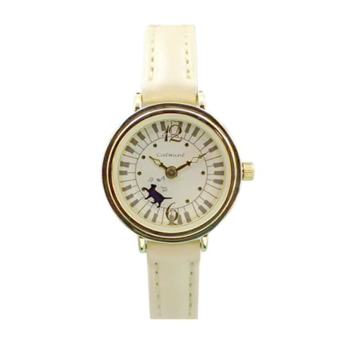 

Follow catmint Rolling Cat Strap Watch C08216A-1 BE Women s Beige