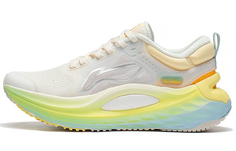 Li Ning Furious Rider 6.0 Поддержка Низкие Беговые Кроссовки Женские Бело-Желтые ARZS002-14 37