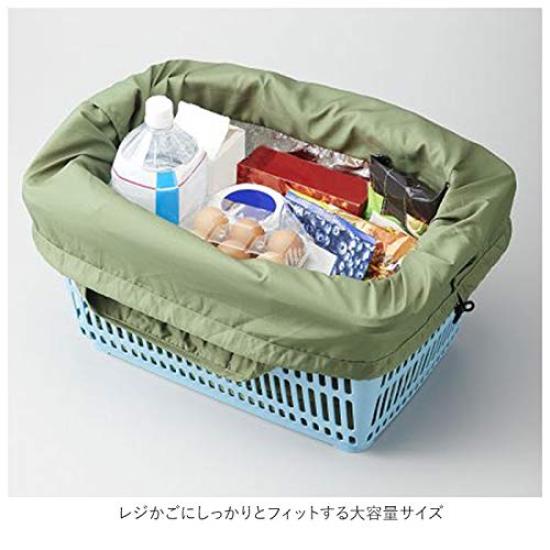 MOTTERU Kururito Cooler Big Marche Bag Shopping Shopping Basket Insulated Eco Foldable Insulated Tote Day Solid Color Bag, Bag, Bag, Bag, Bag,