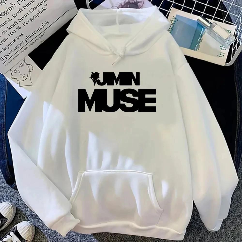 Jimin Muse Hoodie, Autumn/Winter Men's Street Style Harajuku Casual Hoodie, Unisex, Retro Pullover Sweatshirt