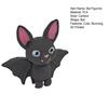 3D Printed Bat Figurine Handmade Gothic Bat Sculpture Collectible Upside Down Bat Decoration for Home Office Bookshelf Desk Decor