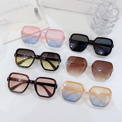 Fashion Women's Gradient Oversized Sunglasses Large UV400 Ocean Lens Goggle Shades Unisex Luxury Design Outdoor Eyewear Sun Glasses
