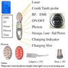EMS Microcurrent Photon Light RF Hair Loss Renewable Therapy Vibration Massage Scalp Laser Hair Growth Rechargeable Care Device 3W