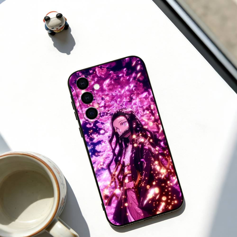 Kamado Nezuko Handyhülle Weich Schwarz Für Samsung Galaxy A73,A72,A71,A70,A53,A52,A51