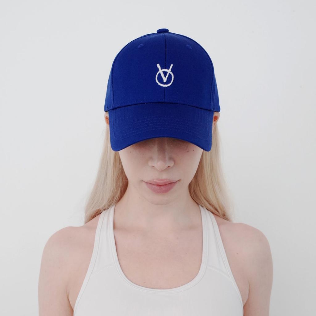 Binseumokeu Ov Small Logo Blue Ball Cap Hard Fit