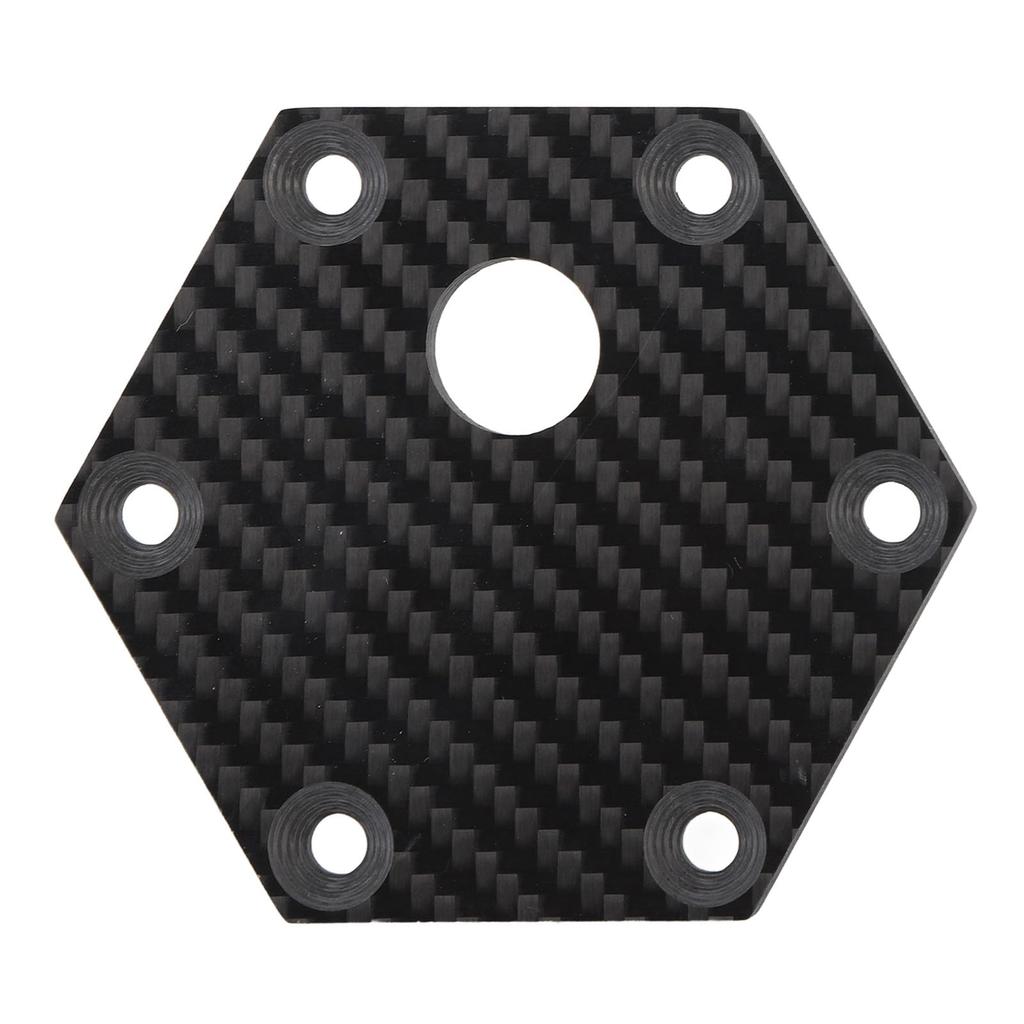 6 Holes Steering Wheel Horn Cover Carbon Fiber Stylish Appearance Steering Wheel Center Cap