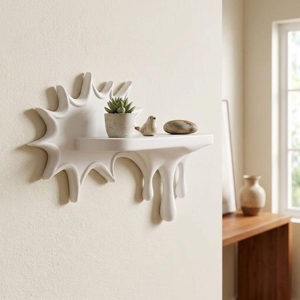 3D Printed Floating Wall Stand Plastic Melting Display Rack Wall Storage Shelf  Home Decoration