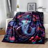 Retro Ganesha Printed Blankets Warm Flannel Blankets Soft and Comfortable Blanket Bed Linings Blankets for Beds Birthday Gift