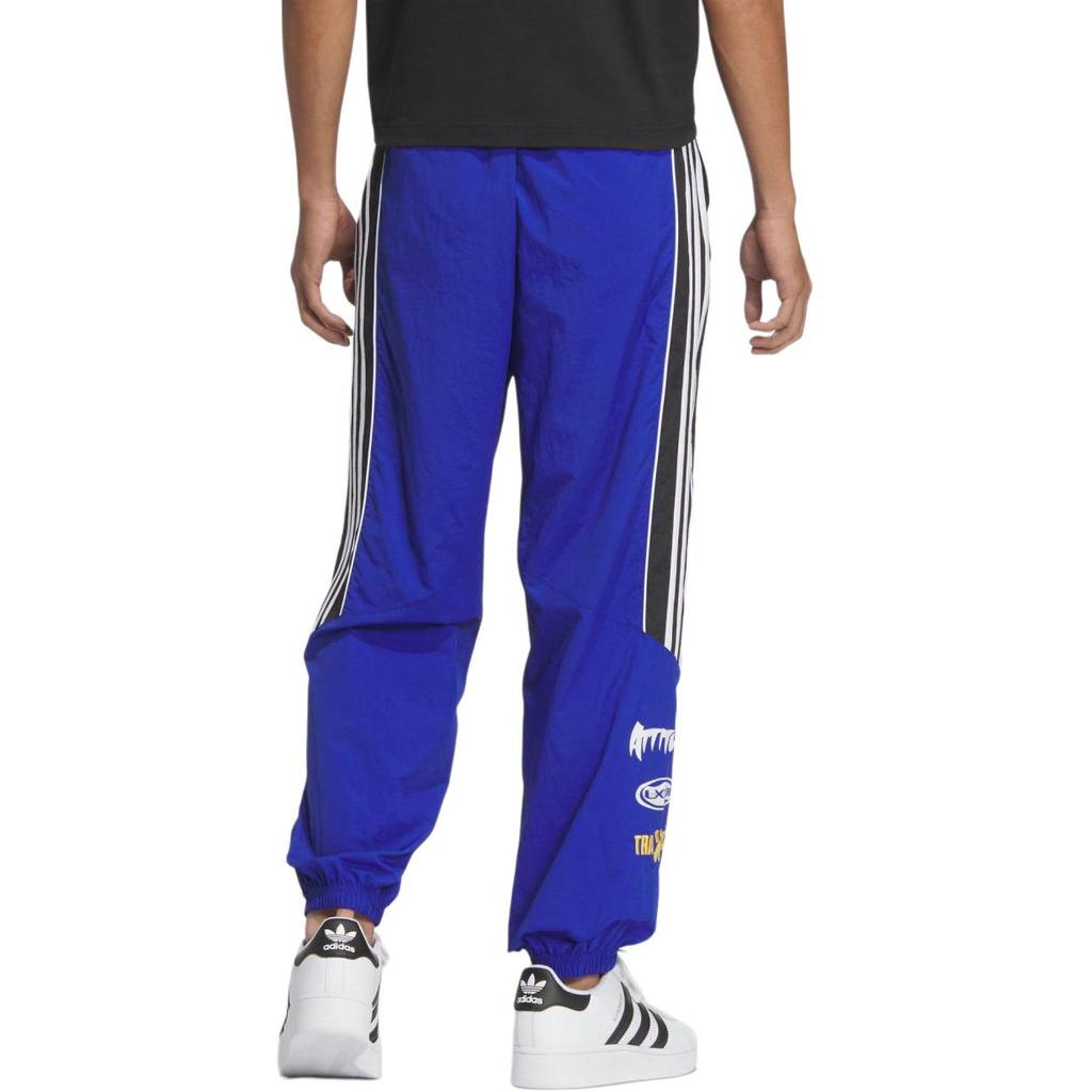adidas Pantaloni da Tuta Originals Adicolor Motorcore Ampi a Righe Stampa Logo Polsini Vintage Sportivi Pantaloni Lunghi Joggers in Maglia Uomo Pantaloni JL8416