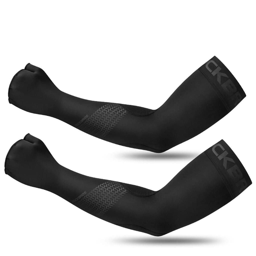 ROCKBROS Arm UV Sweat Quick Arm Farm Black Covers, Cool, Protection, Anti-Slip, Wicking, Drying, Sleeves, Summer, Sports, Golf, Bicycle, Men, Women,