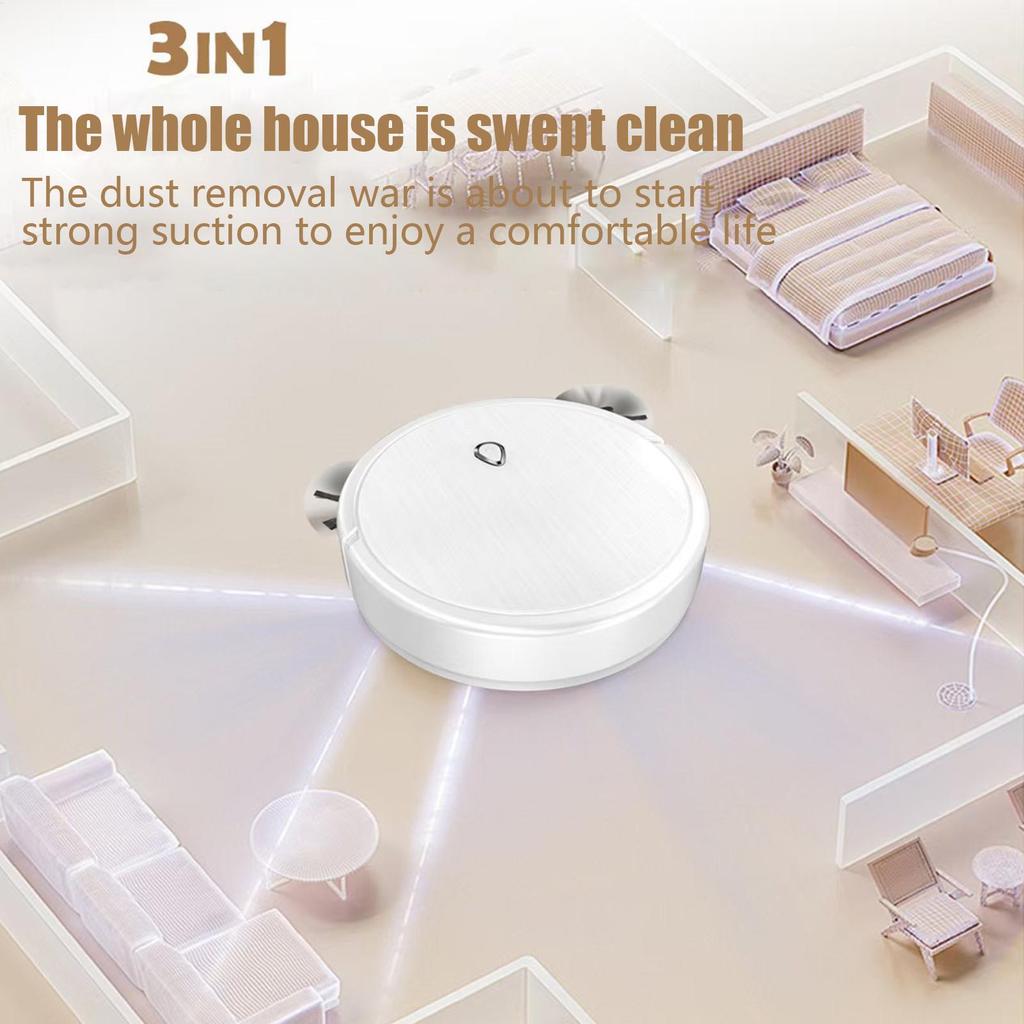 Home Robot Automatic Mop Cleaning Housekeeping Robot Smart Obstacle Avoidance Multifunctional Noise Reduction Device for Home