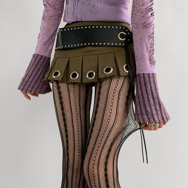 1Pair Stockings Womens Fishnet Tights Sexy Geometric Striped Pantyhose Rattan Mesh Lace Gothic Outdoor Gadgets