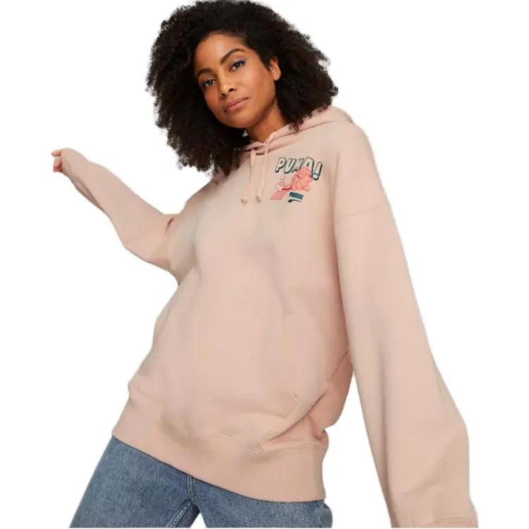 Puma Sweatshirt Women's Rose Pink (Unisex) Sweatshirts 537652 47