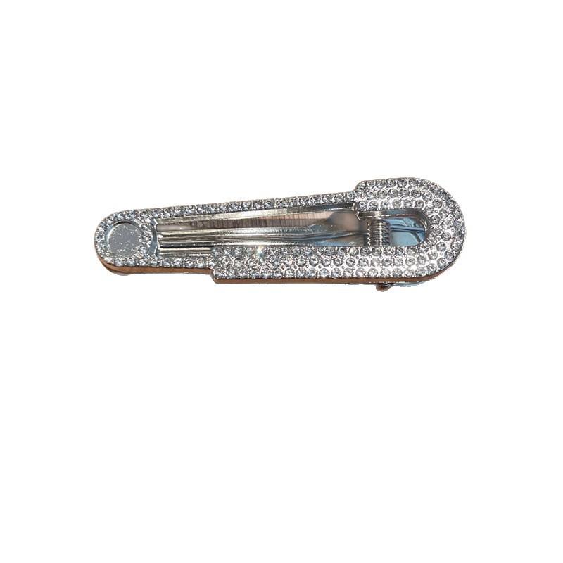 Rhinestone Duckbill Hair Clip: Versatile Flyaway & Bangs Accessory